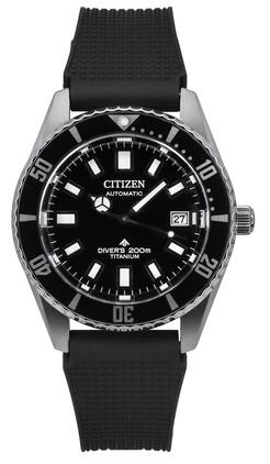 Citizen - Promaster Fujitsubo Super Titanium Polyurethane Strap Dial Automatic Diver's NB6021-17E 200M Men's Watch - Black