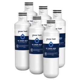 GLACIER FRESH - Water Filter LT1000PC Replacement for Refrigerator, Compatible with MDJ64844601, ADQ747935 Filter, 6 Packs