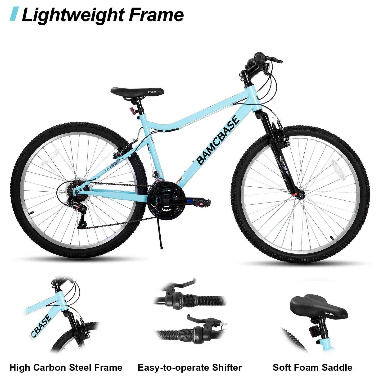 Lightweight Frame

High Carbon Steel Frame

Easy-to-operate Shifter

Soft Foam Saddle