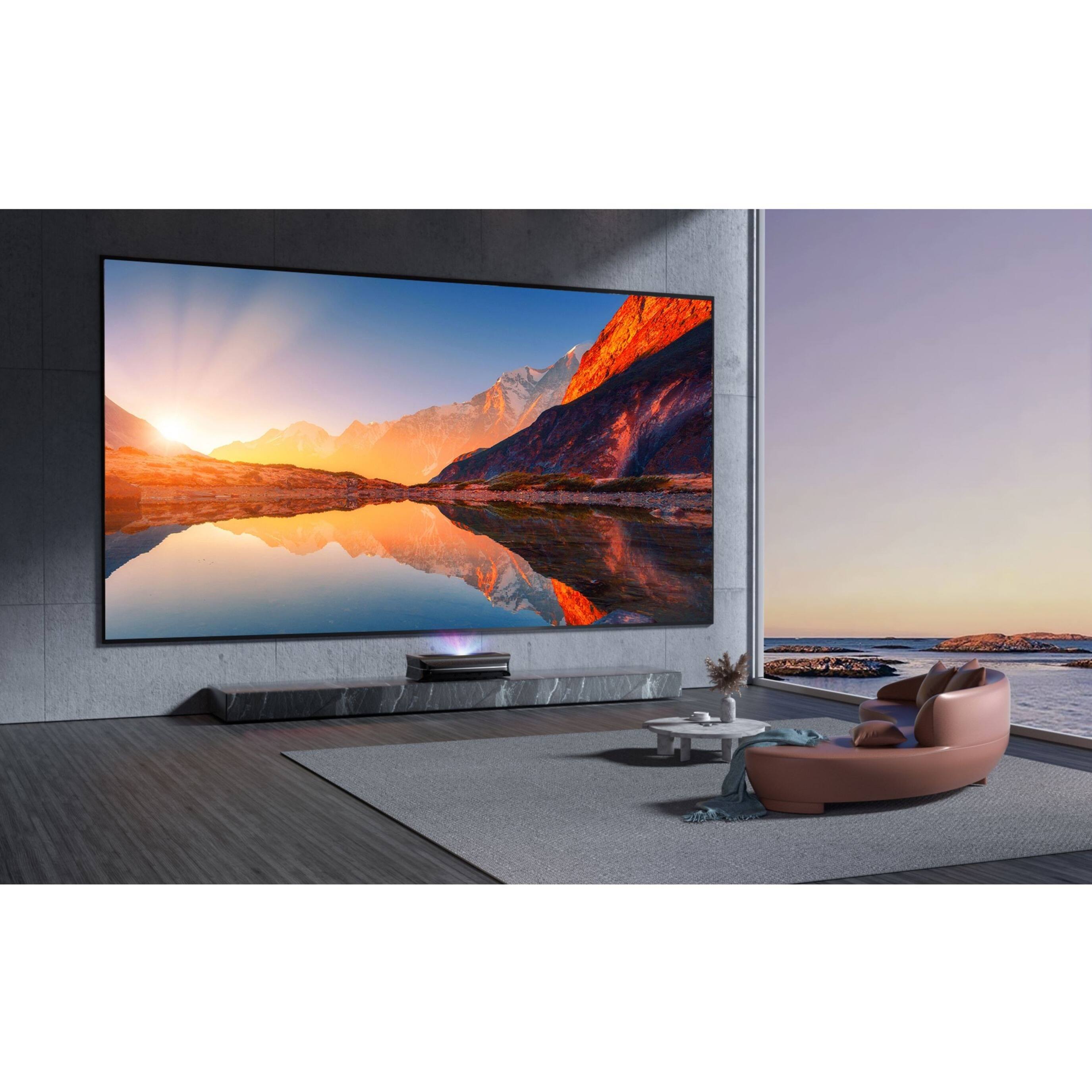 Alt View Zoom 19. AWOL Vision - 4K UHD Smart Triple Laser Ultra Short Throw Projector with 3500 Lumens, HDR10+, Dolby Atmos, 3D - Black.