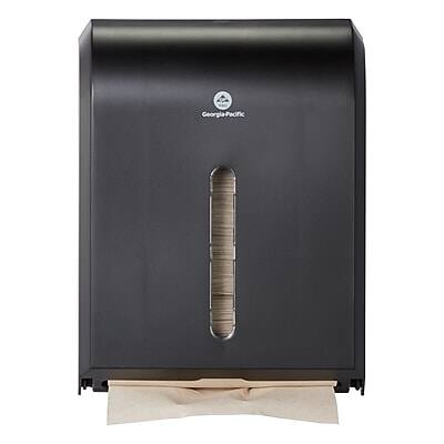 Alt View 7. Georgia-Pacific - Georgia-Pacific Combi-Fold Vista Manual Folded Paper Towel Dispenser, Black (56650A) - Black.