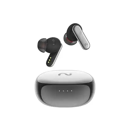 Front. VIAIM - Nano+ AI Voice Recorder Earbuds-Meeting Assistant with Transcription, Flash Record, To-Do Lists & Summaries with ChatGPT - Silver.