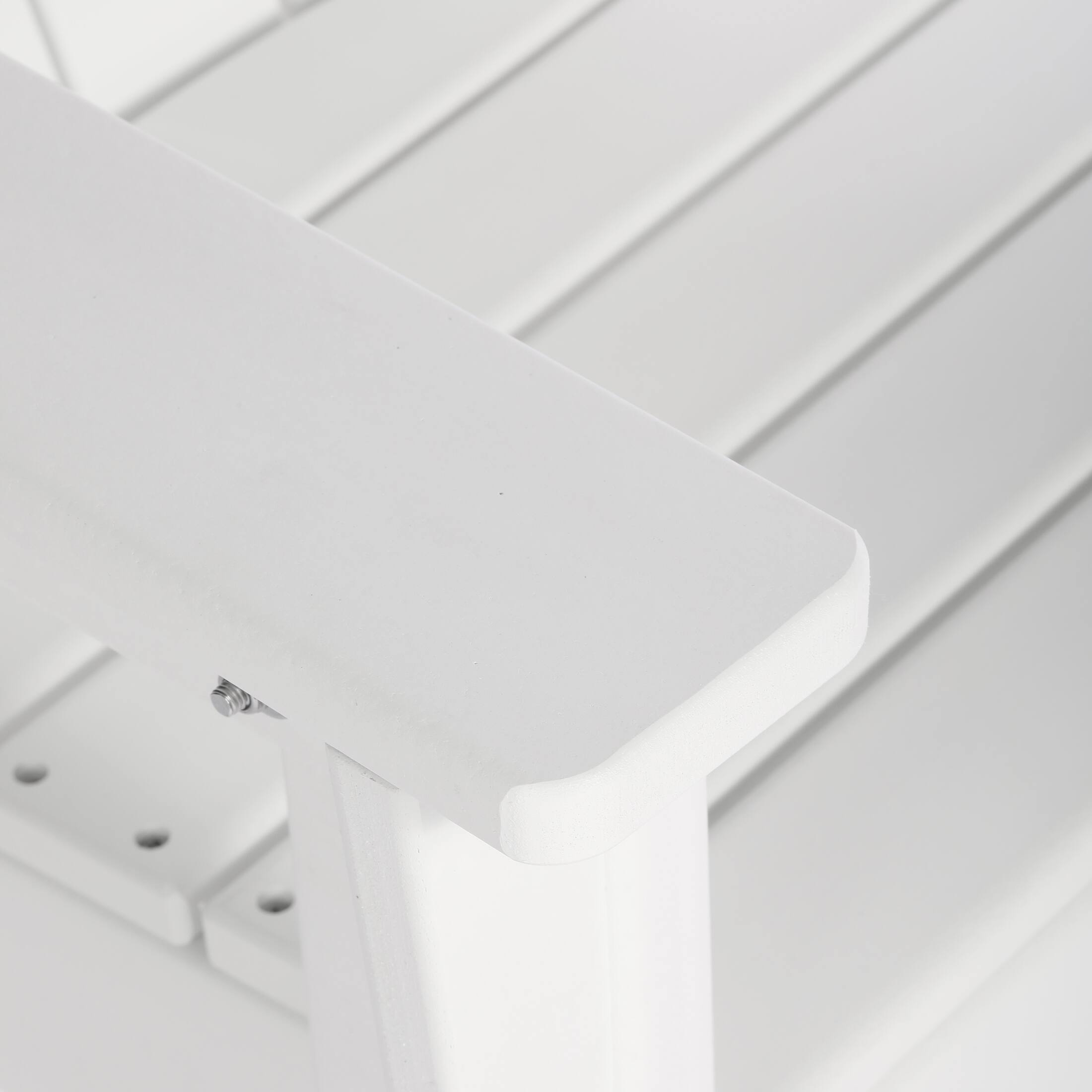 Alt View 3. WestinTrends - WestinTrends Malibu Kids 3-Piece Outdoor HDPE Adirondack Chairs With Square Side Table Set - White.