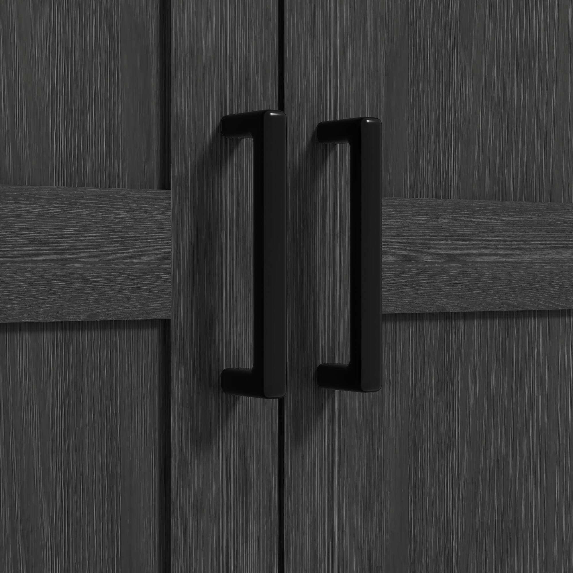 Alt View 8. Homcom - 69" Kitchen Pantry Storage Cabinet, Farmhouse Freestanding Pantry Cabinet with 2 Doors, Drawer and Adjustable Shelves - Black.