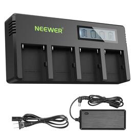 Neewer - 4-Channel NP-F Charger for Sony NP-F550/750/970 - Black