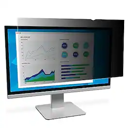 3M - Anti-Glare Privacy Filter for 23.6" Widescreen Monitor, 16:9 Aspect Ratio - Clear