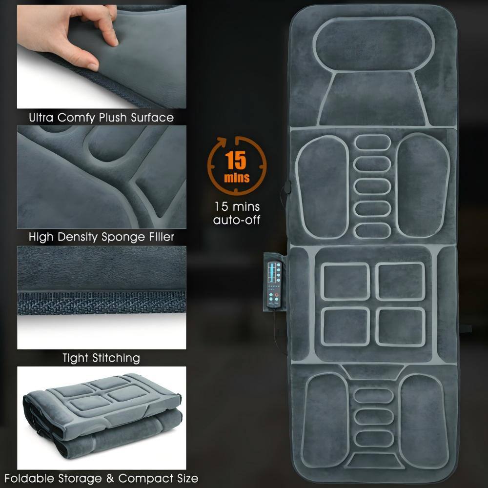 Ultra Comfy Plush Surface  
High Density Sponge Filler  
Tight Stitching  
Foldable Storage & Compact Size  
15 mins auto-off