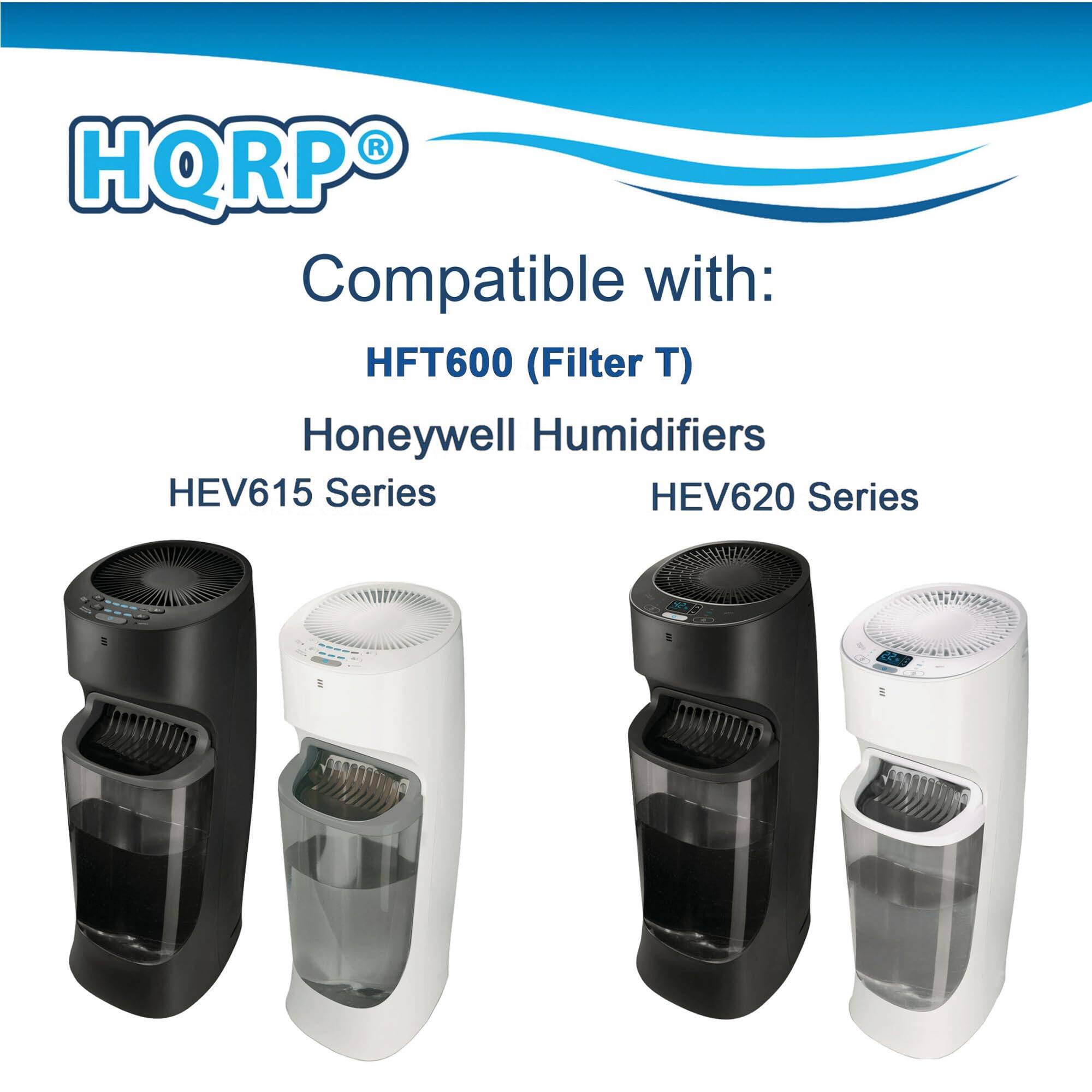 HQRP® Compatible with:  
HFT600 (Filter T)  
Honeywell Humidifiers  
HEV615 Series  
HEV620 Series