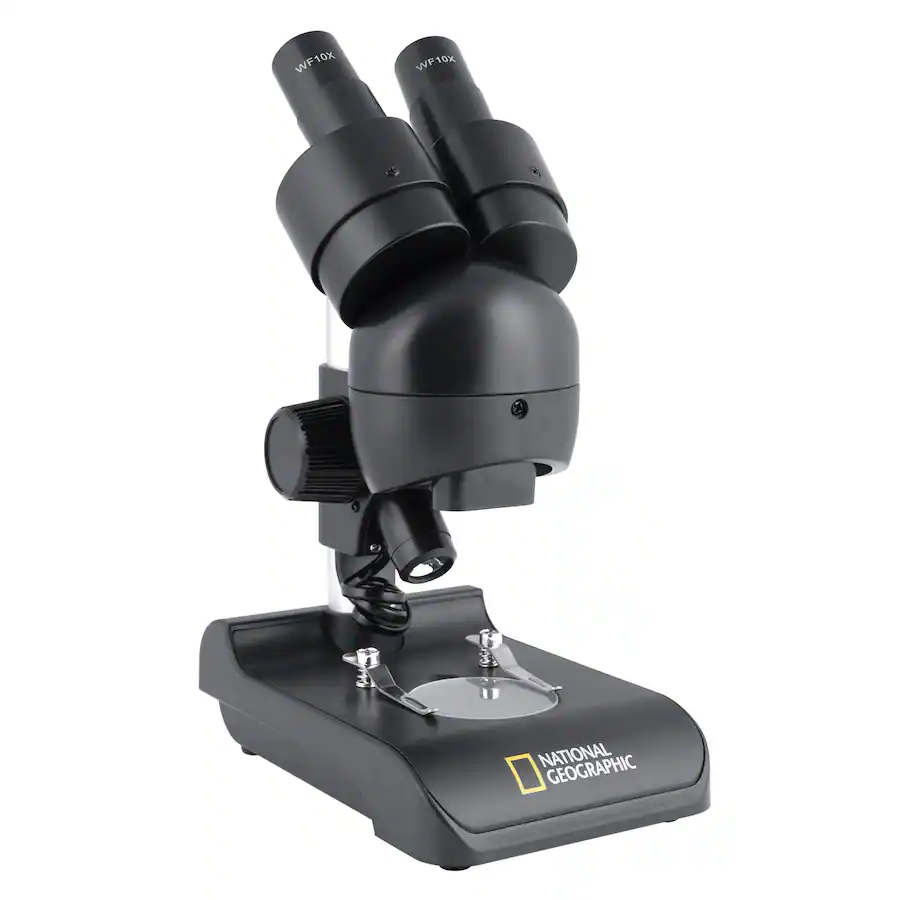 Movable Objective Microscope National Geographic 20x Stereo Microscope White - Best Buy