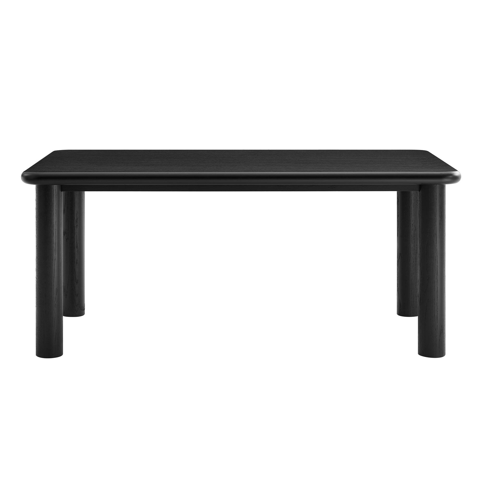 Alt View 1. Modway - Alvia 72" Rectangular Wood Dining Table by Modway - Black.