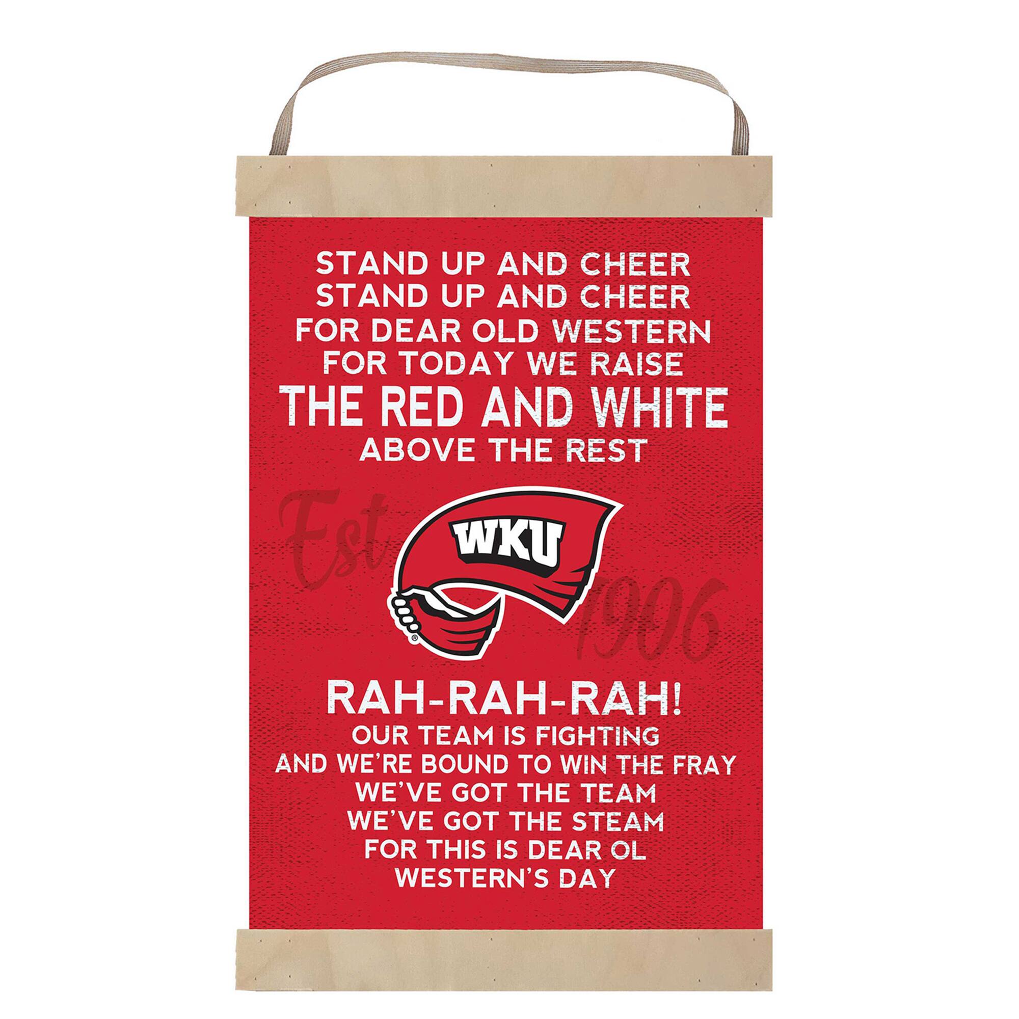 Western Kentucky Hilltoppers 12'' x 20'' Fight Song Banner Sign
