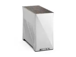 Fractal Design - Era 2 Silver Anodized Aluminum/Steel Mini-ITX Compact Small Form Factor PC Case - Silver