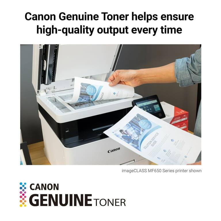 Canon Genuine Toner helps ensure high-quality output every time

Canon Genuine Toner

imageCLASS MF650 Series printer shown