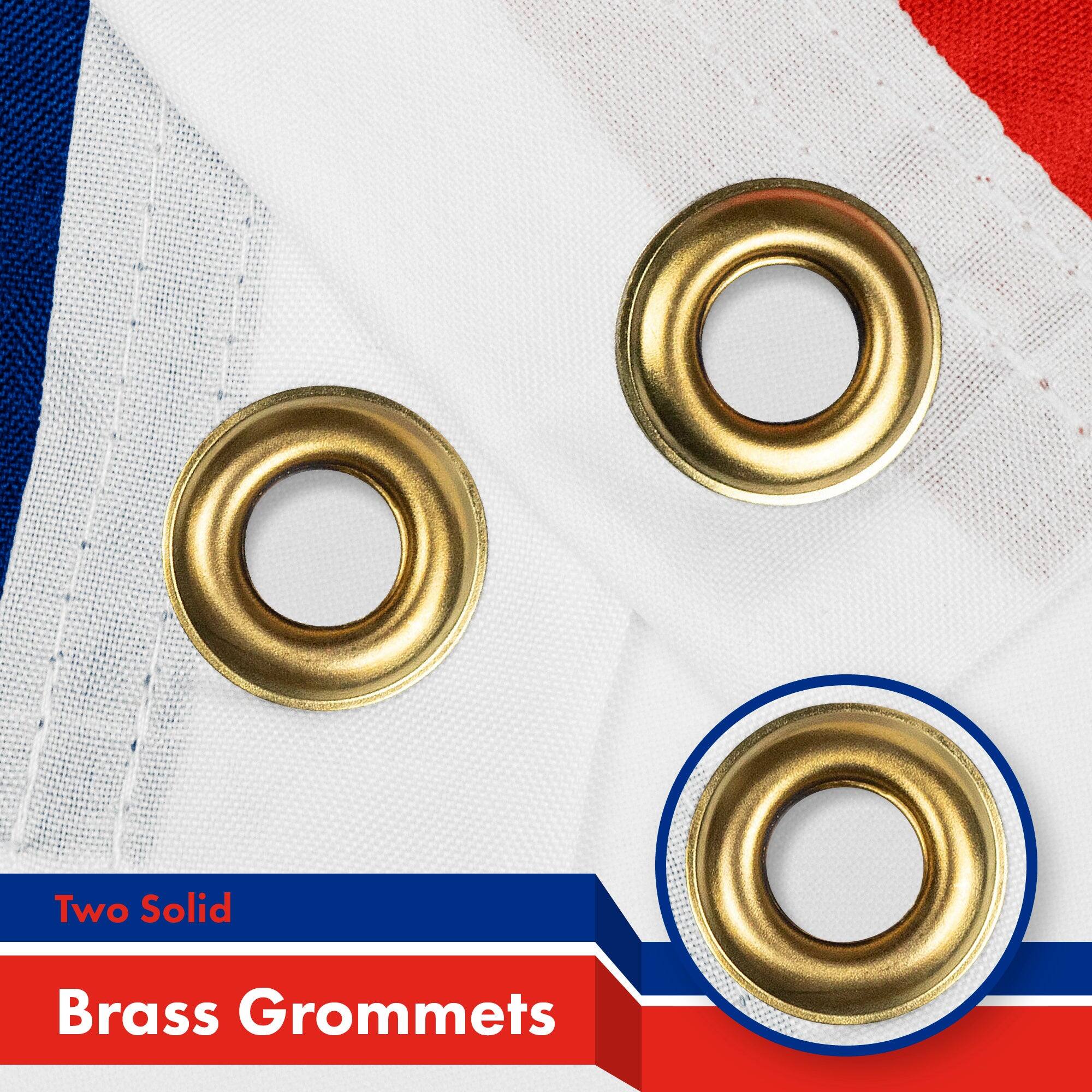 Two Solid Brass Grommets