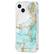 Left. Case-Mate - Print Hardshell Case for iPhone 13 - Ocean Marble.
