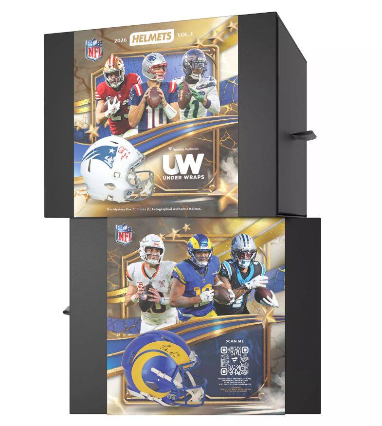 2026 Fanatics NFL Under Wraps Autographed Authentic Full Size