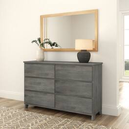 Plank+Beam - Modern Farmhouse 6 Drawer Dresser - Driftwood
