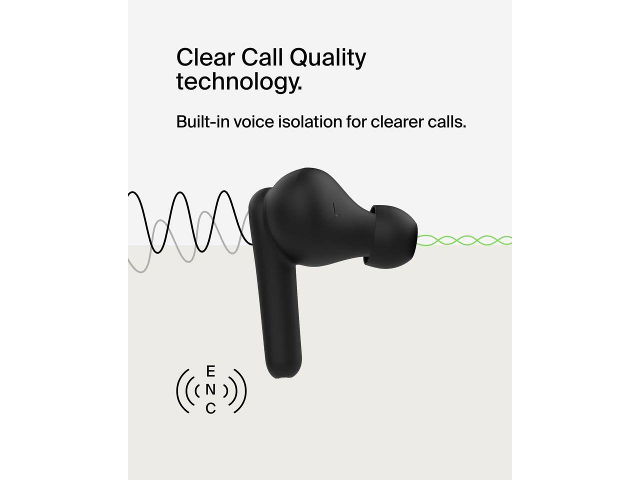 Clear Call Quality technology. Built-in voice isolation for clearer calls.