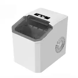Cluzine - Portable Ice Maker, 12kg/Day Output with Adjustable Bullet Ice for Home & Bar Use - Multicolor