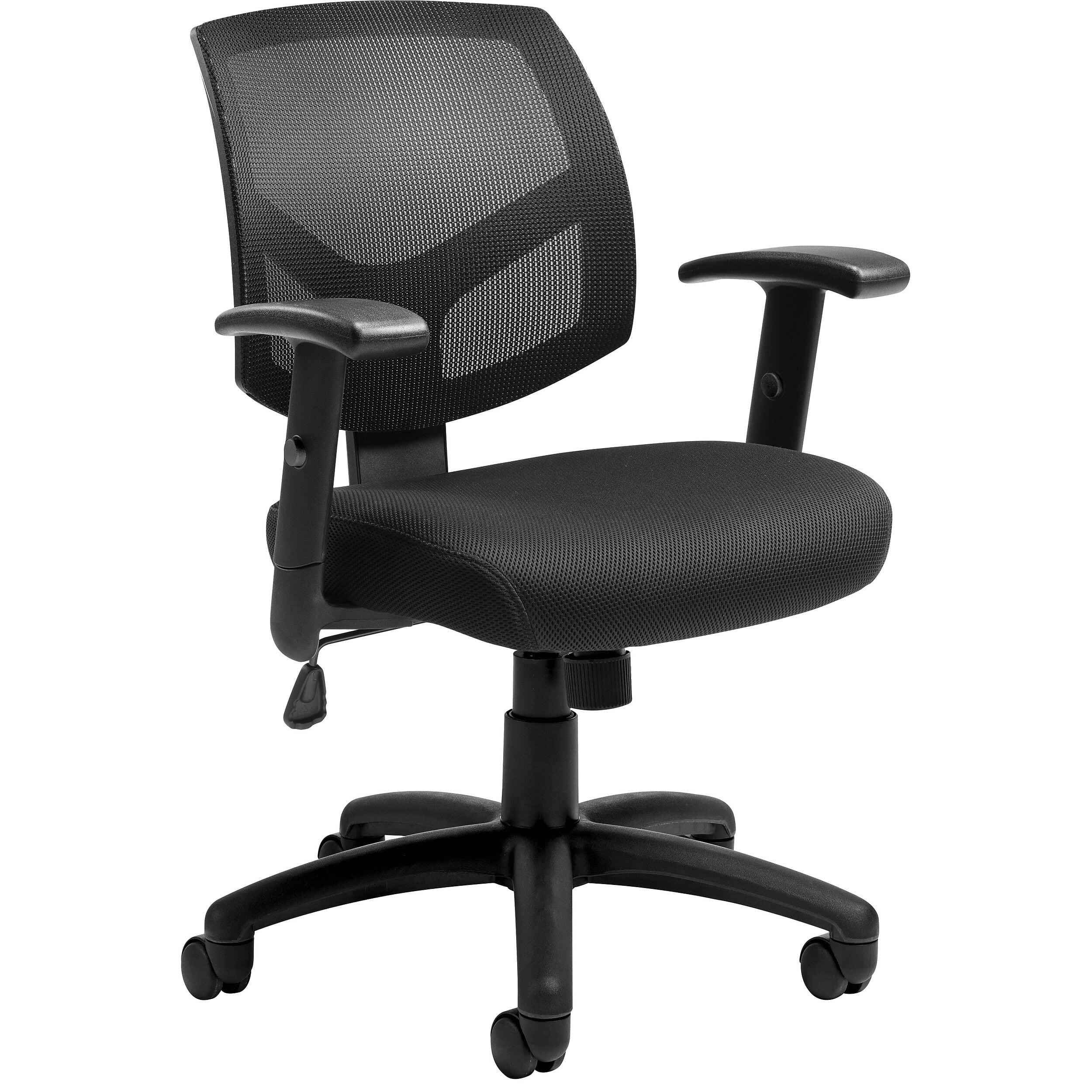 The Office - To Go Mesh Back Managers Chair, Adjustable Arms (OTG11514B) - Black