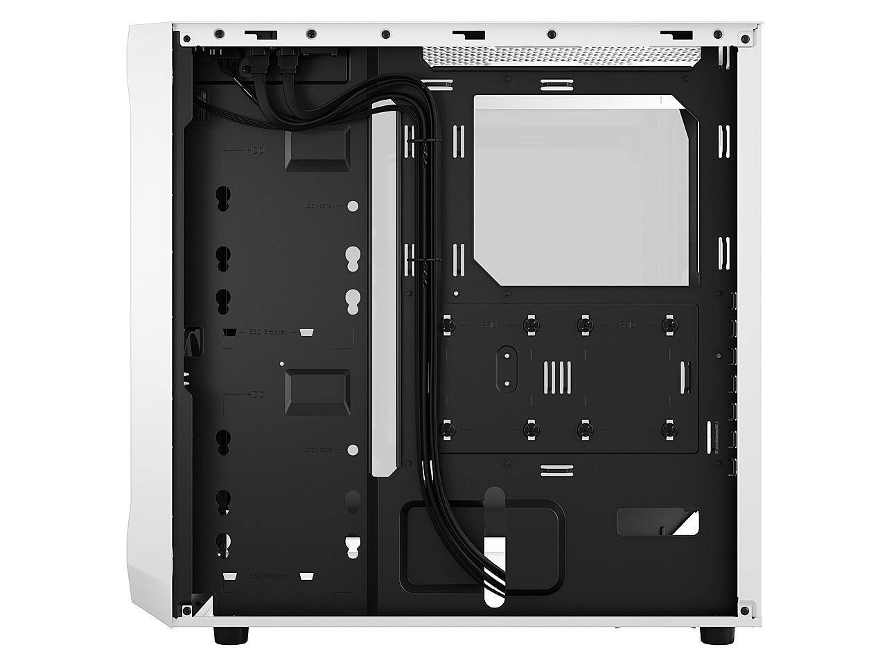 Fractal Design Focus 2 RGB White ATX mATX Mini ITX Clear Tinted