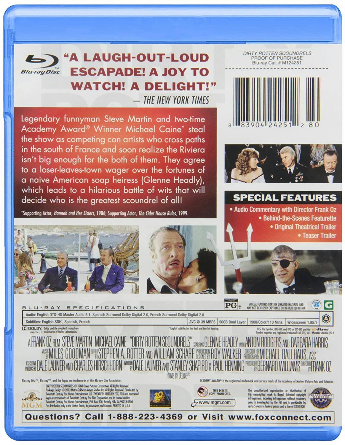 Angle. Dirty Rotten Scoundrels [Blu-ray].