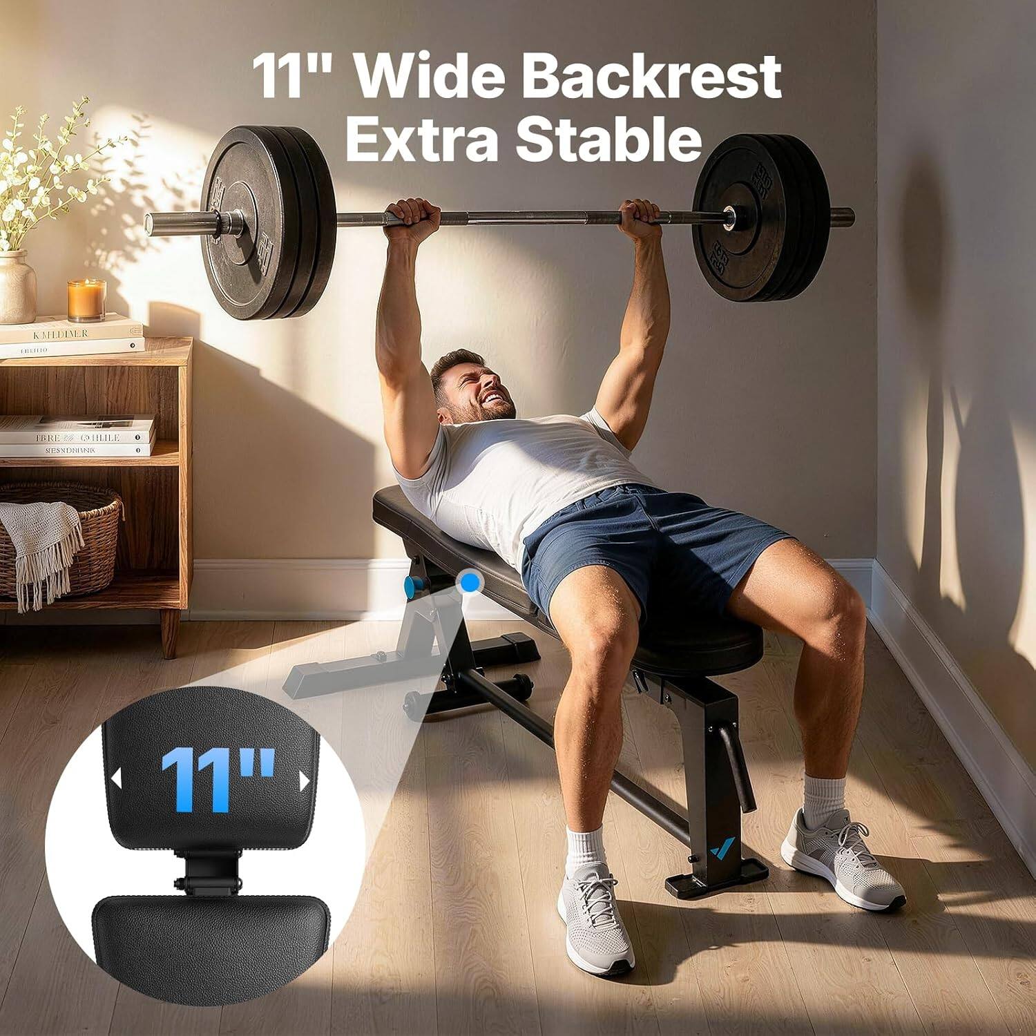 11" Wide Backrest Extra Stable
