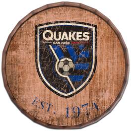 Fan Creations - San Jose Earthquakes 24'' Established Date Barrel Top Wall Art - Multicolor
