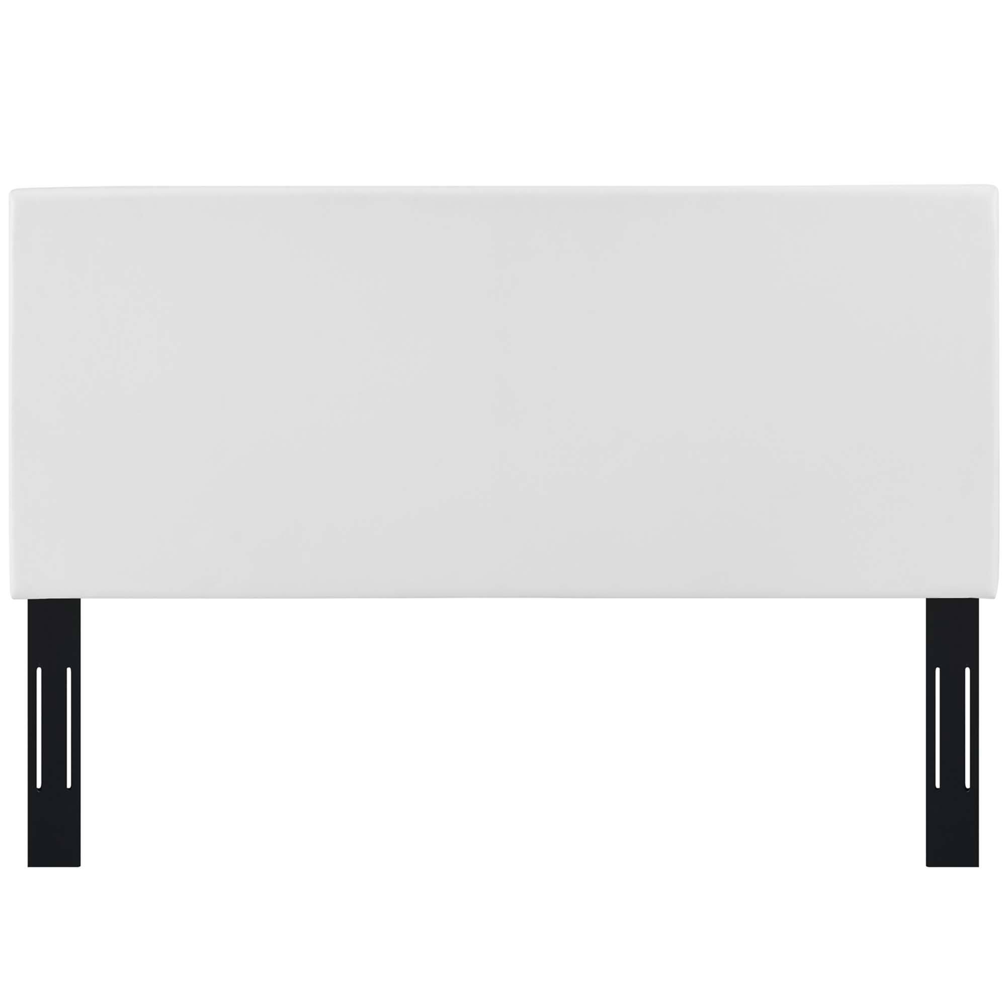 Alt View 1. Modway - Taylor Upholstered Faux Leather Full / Queen Headboard by Modway - White.