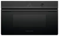 Fisher & Paykel - Minimal 30-in Combination steam oven 1.9 cu ft capacity touch screen with dial - Black - Front_Zoom