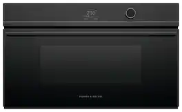Fisher & Paykel - Minimal 30-in Combination steam oven 1.9 cu ft capacity touch screen with dial - Black