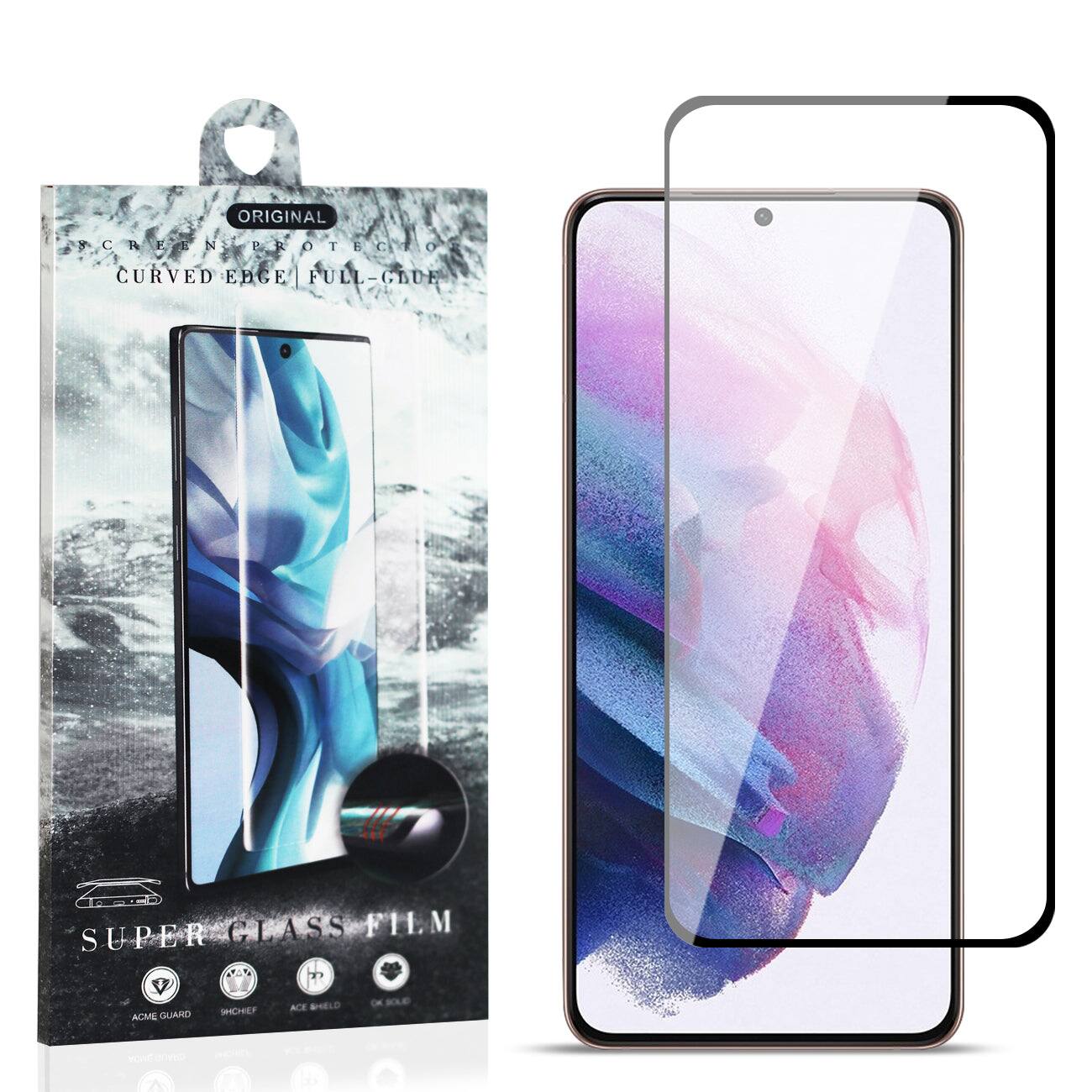 ORIGINAL  
SCREEN PROTECTION  
CURVED EDGE | FULL-GLUE  
SUPER CLASS FILM  

ACME GUARD  
SHIELD  
ACE SHELD  
OK MOBILE