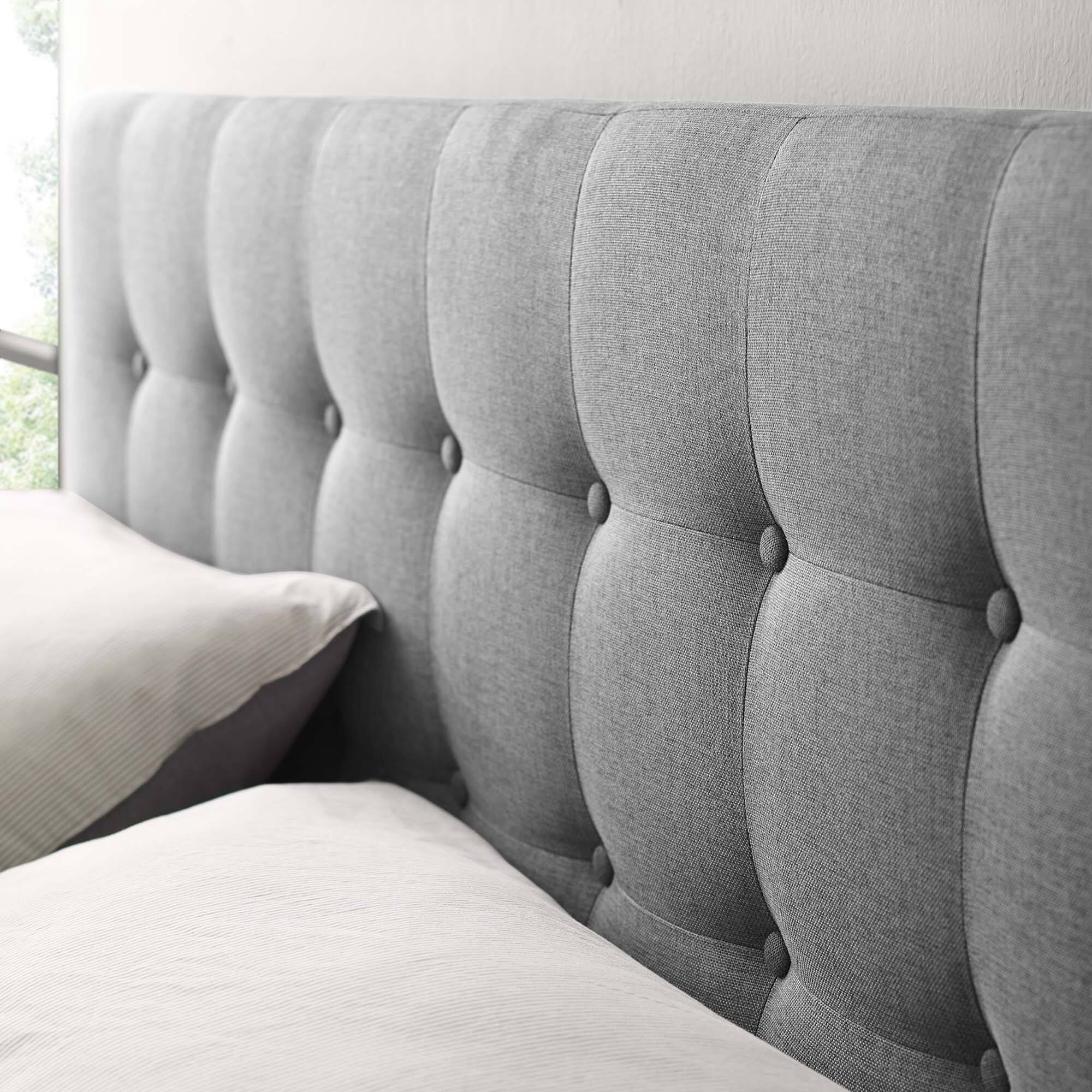Alt View 2. Modway - Emily Upholstered Fabric King Headboard by Modway - Gray.
