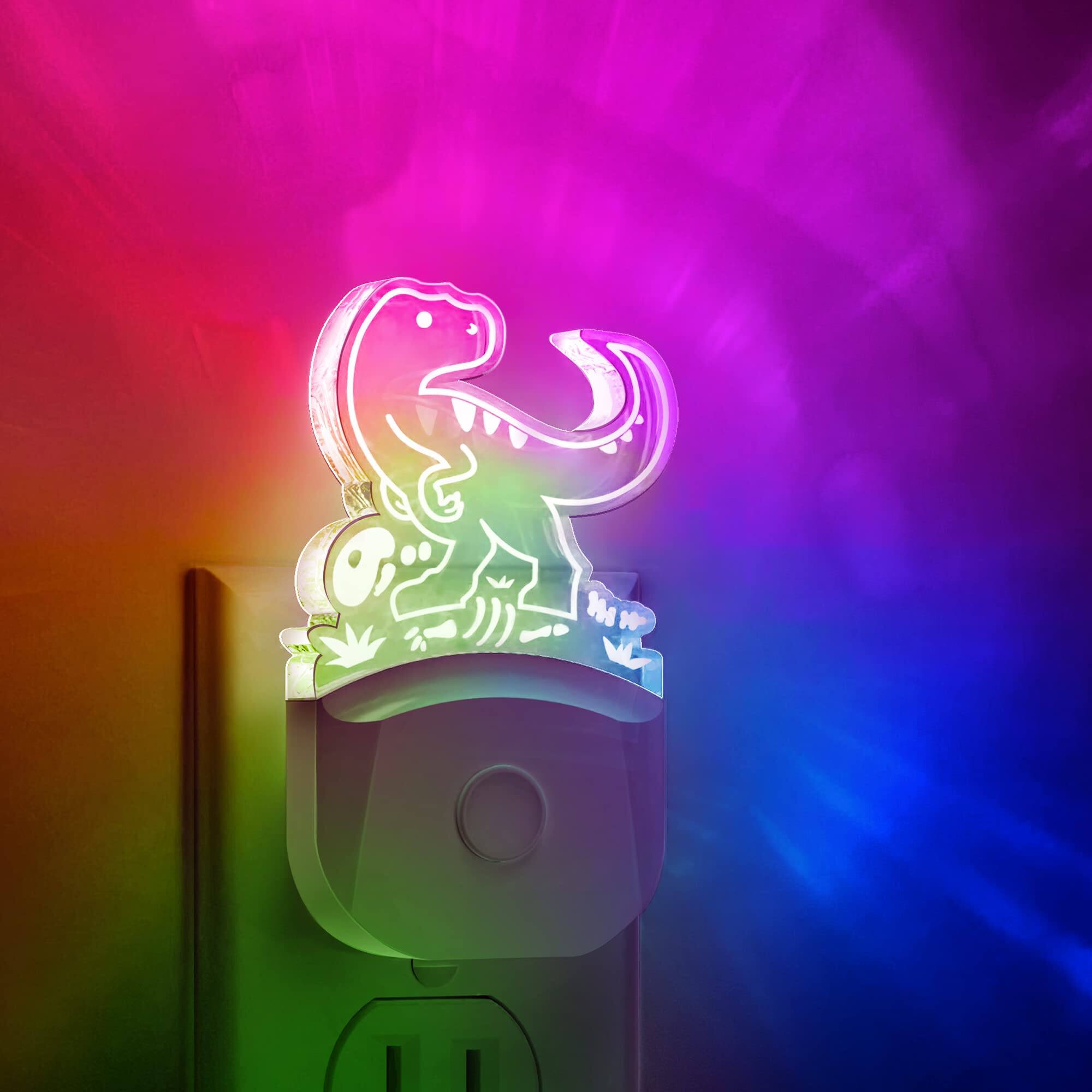 MAGICAL RUBS Lohas Dinosaur Night Light For Nightlight Plug In Dusk to ...