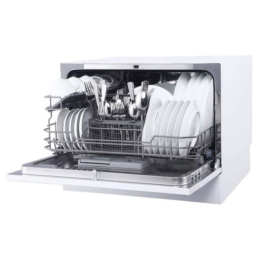 Alt View 7. Magic Chef - Countertop Dishwasher in White - White.