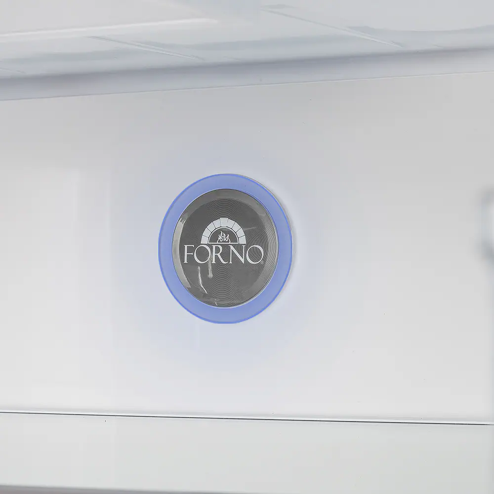 Alt View 15. Forno Appliances - Moena 19.2 Cu. Ft. Built-In French Door Refrigerator with Decorative Trim Grill - Stainless Steel VCM.