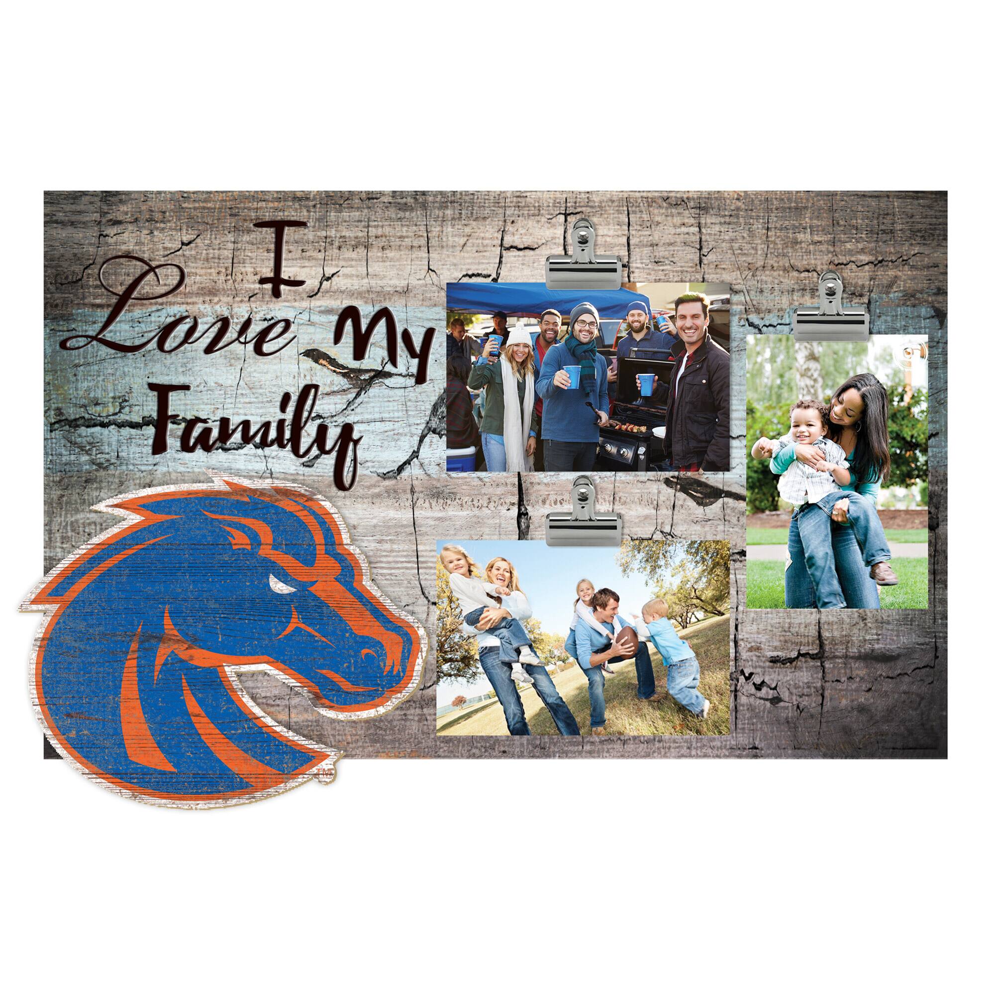 Boise State Broncos 11" x 19" I Love My Family Clip Photo Frame