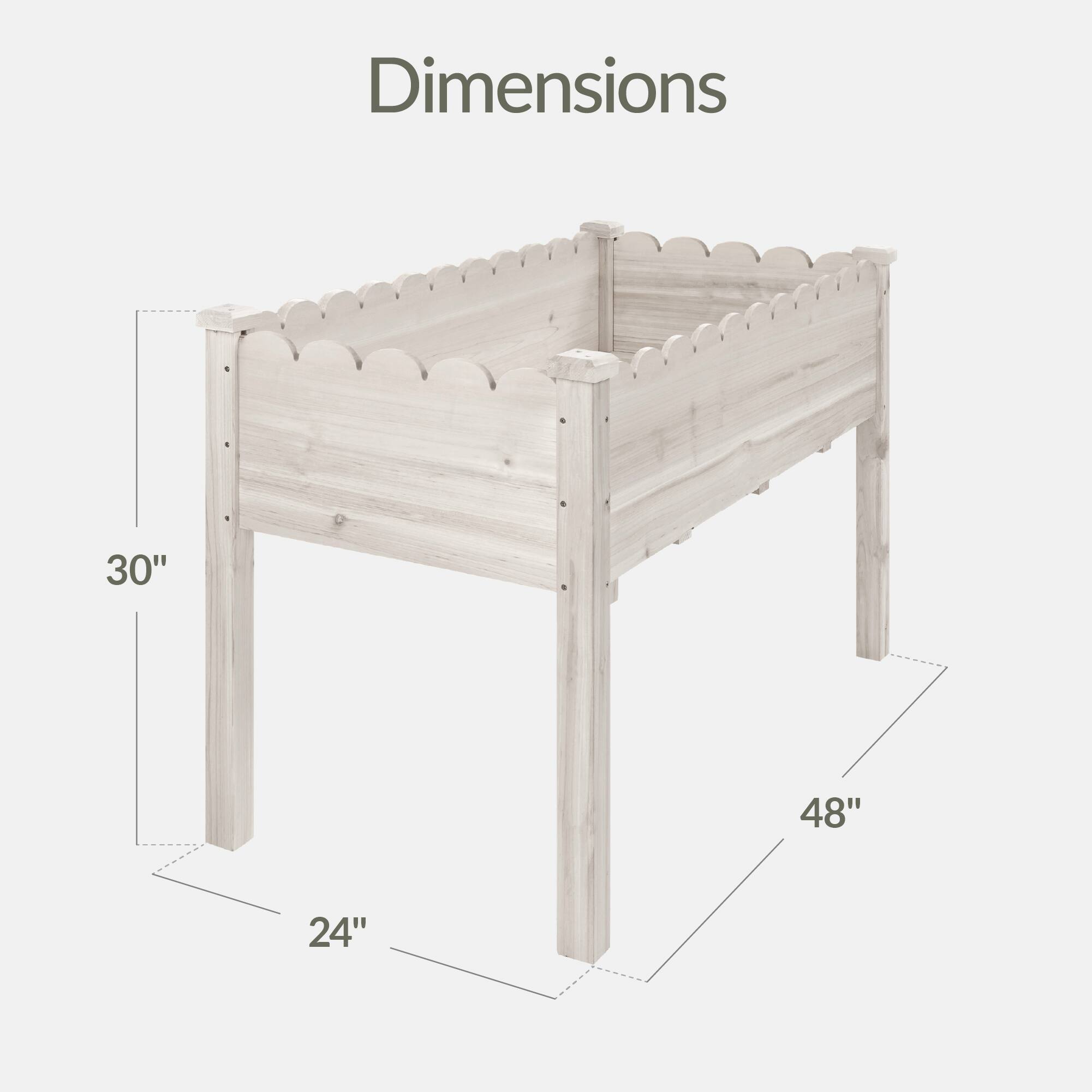 Dimensions: 30" x 48" x 24"