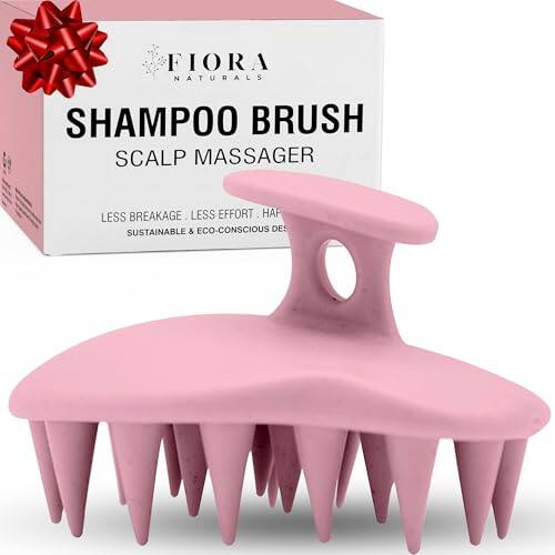 FIORA NATURALS SHAMPOO BRUSH SCALP MASSAGER  
LESS BREAKAGE, LESS EFFORT, HALF THE TIME  
SUSTAINABLE & ECO-CONSCIOUS DESIGN