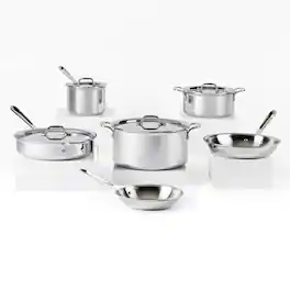 Combination Inductor Question KitchenAid 5 Ply Clad Stainless Steel Cookware Induction Pots and Pans ...
