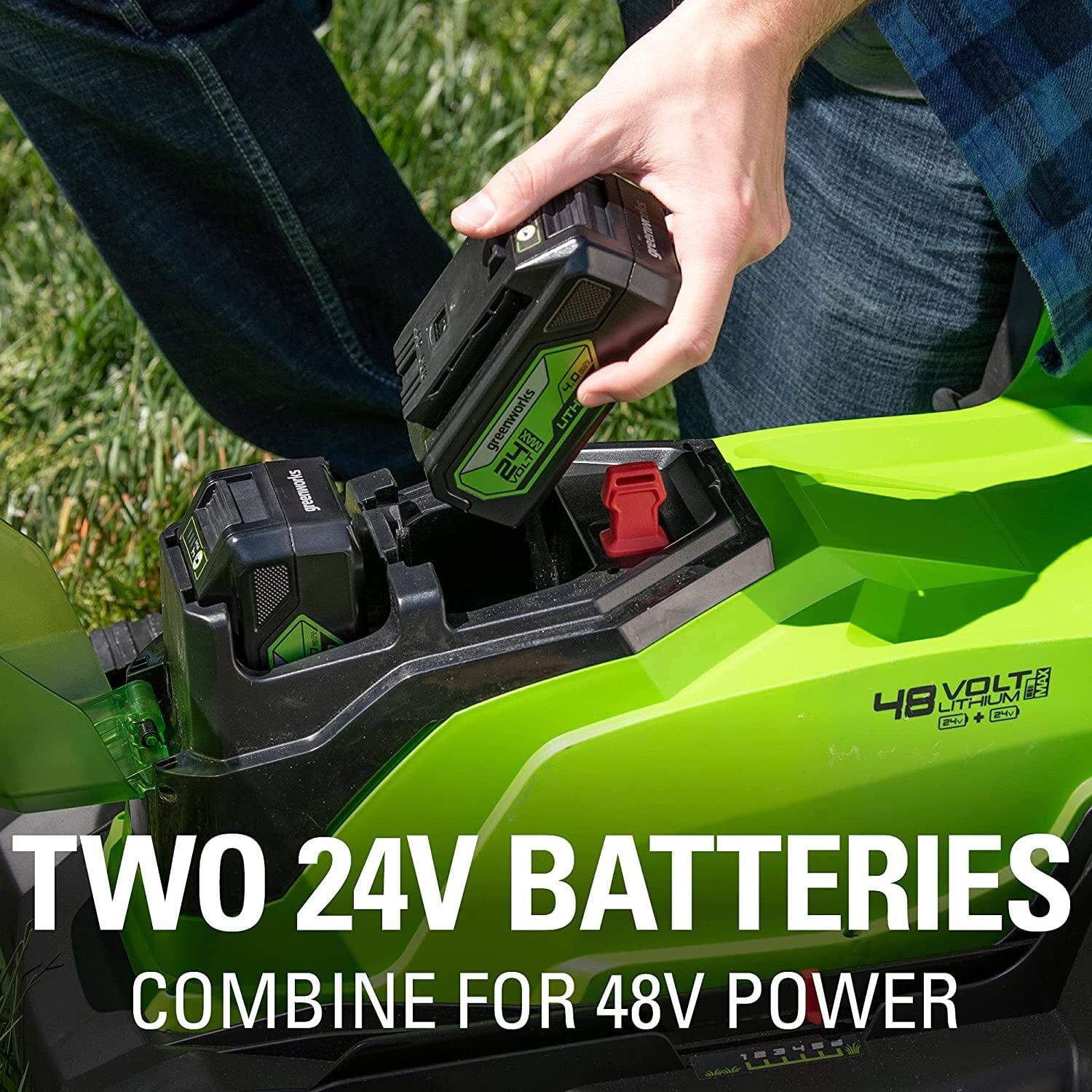 TWO 24V BATTERIES COMBINE FOR 48V POWER