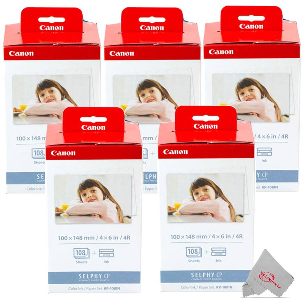Canon SELPHY CP Color Ink/Paper Set KP-108IN  
100 x 148 mm / 4 x 6 in / 4R  
108 Sheets + Ink  

Canon SELPHY CP Color Ink/Paper Set KP-108IN  
100 x 148 mm / 4 x 6 in / 4R  
108 Sheets + Ink  

Canon SELPHY CP Color Ink/Paper Set KP-108IN  
100 x 148 mm / 4 x 6 in / 4R  
108 Sheets + Ink  

TED'S Electronics