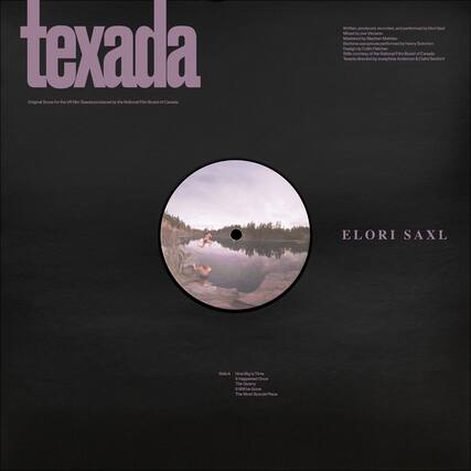 **texada**
Original Score for the VR Film Texada produced by the National Film Board of Canada
Written, produced, recorded, and performed by Elori Saxl
Mixed by Joe Visclano
Mastered by Stephan Mathieu
Bassone saxophone performed by Henry Solomon
Design by Collin Fletcher
Stills courtesy of the National Film Board of Canada
Texada directed by Joëlle Anderson & Claire Stanford
**ELORI SAXL**
**Side A**
- How Big is Time
- It Happened Once
- It Will be Gone
- The Most Special Place
**Side A**