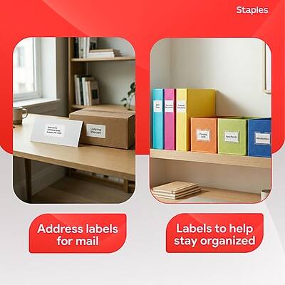 Staples

Pores

Address labels for mail

Labels to help stay organized