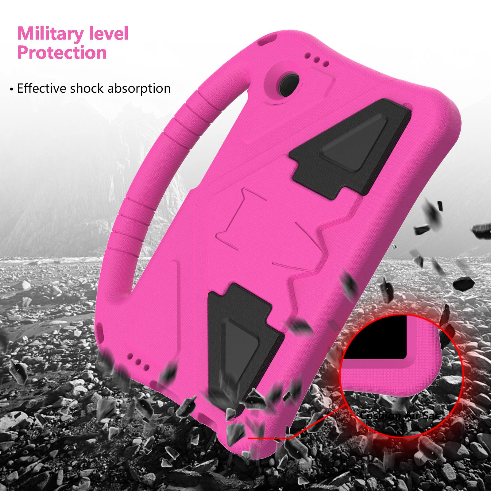 Military level Protection  
- Effective shock absorption