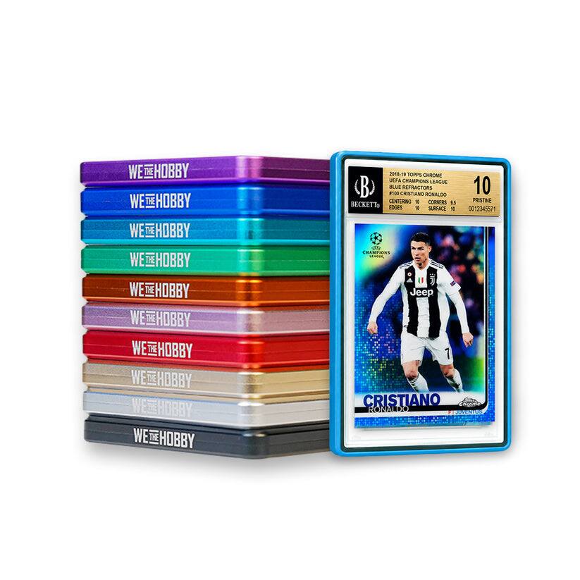 WeTheHobby Aluminum SHARKTOOTH Graded Card Case for BGS 35PT - Teal - Teal