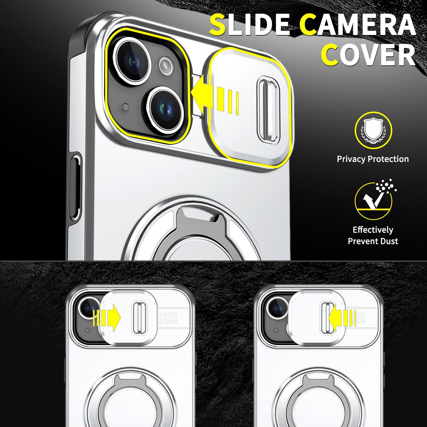 SLIDE CAMERA COVER

Privacy Protection
Effectively Prevent Dust