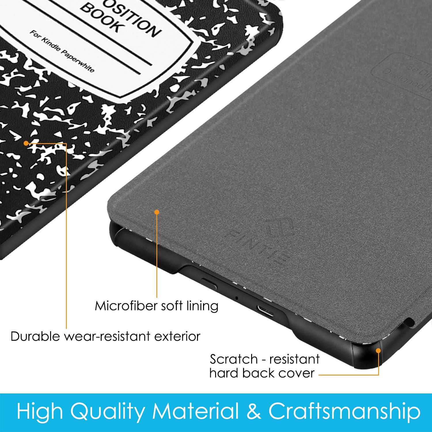 For Kindle Paperwhite

Designed for Kindle Paperwhite

Fintie Microfiber soft lining
Durable wear-resistant exterior
Scratch-resistant hard back cover

High Quality Material & Craftsmanship