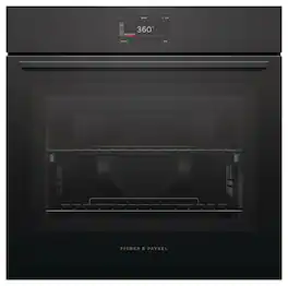 Fisher & Paykel - 24" 3 Cu. Ft. 5" Touchscreen Self-Cleaning Single Oven - Black