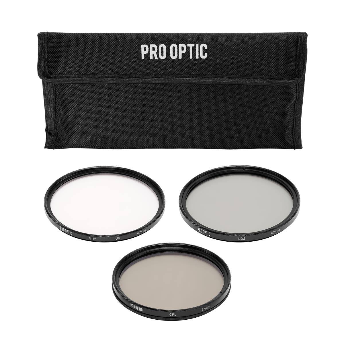 PRO OPTIC H5 OR Sim UV  
PRO OPTIC NEZ 67mm  
PWS NWC CPL e7m